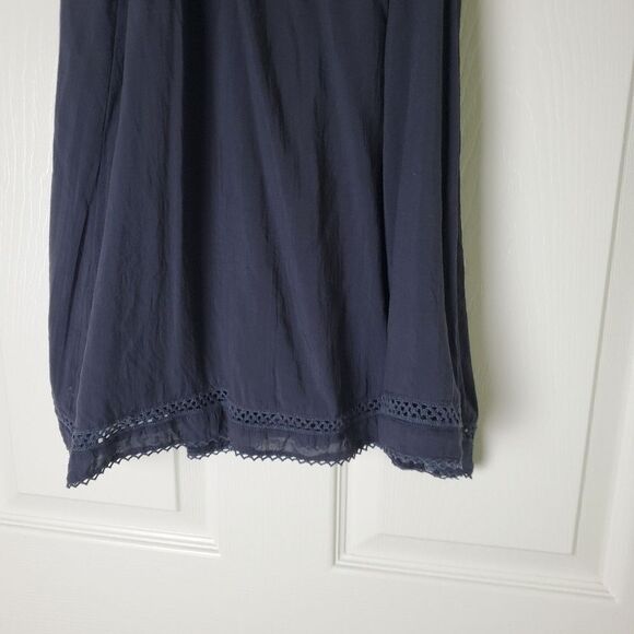 Aritzia Wilfred Emmie Off-The-Shoulder Navy Blue Dress - Picture 5 of 7